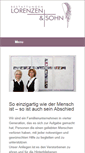 Mobile Screenshot of bestattungen-lorenzen.de