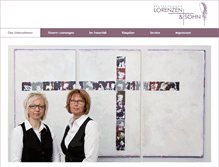 Tablet Screenshot of bestattungen-lorenzen.de
